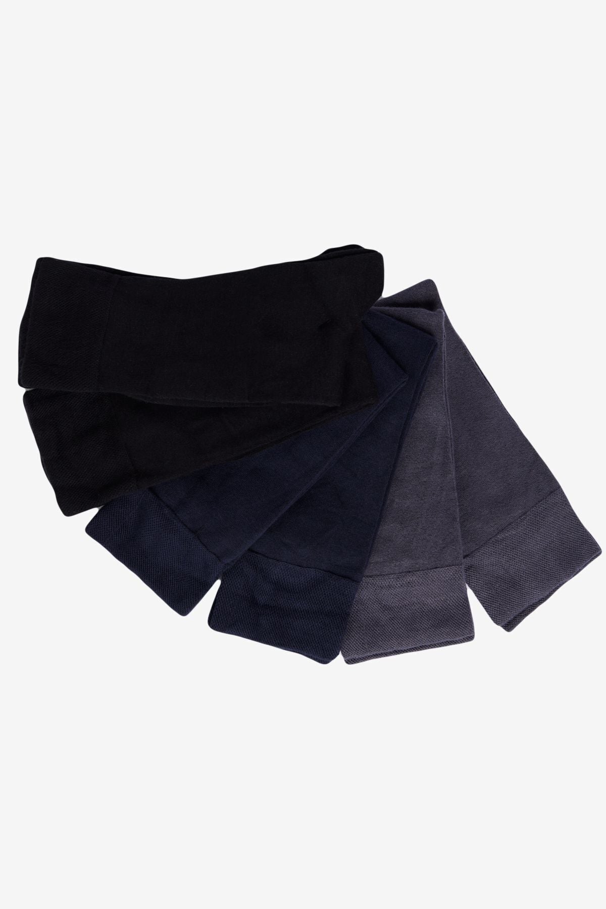 Men's Black-Lacivert-Marengo 6-pack Viscose Flexible Socket Socks