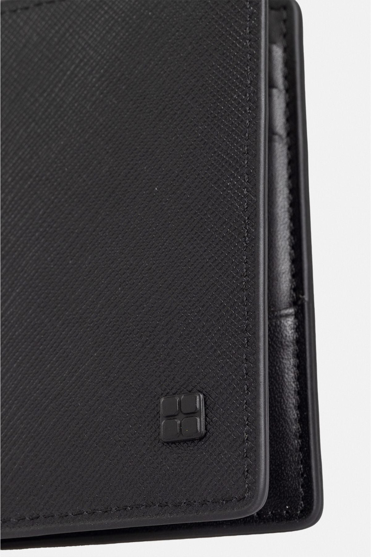 Men's black gift box 100 %leather wallet B009562
