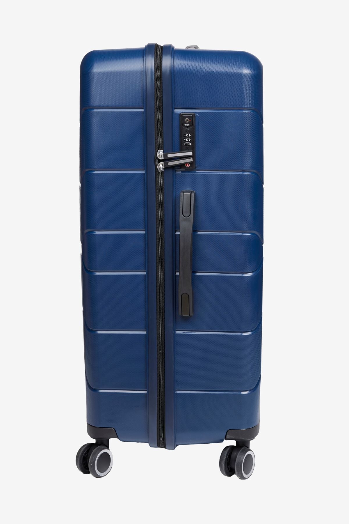 Men's navy blue medium size suitcase