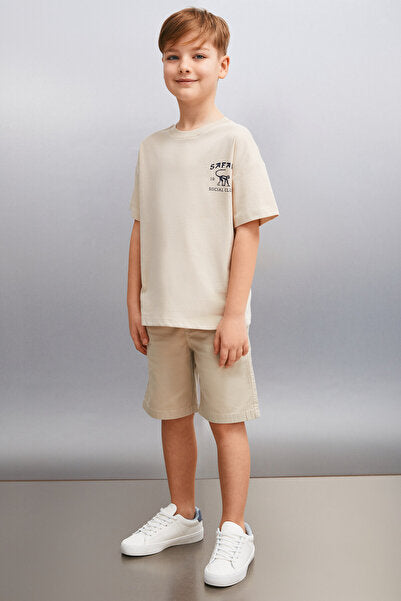 Paxton Erkek Bej T-shirt