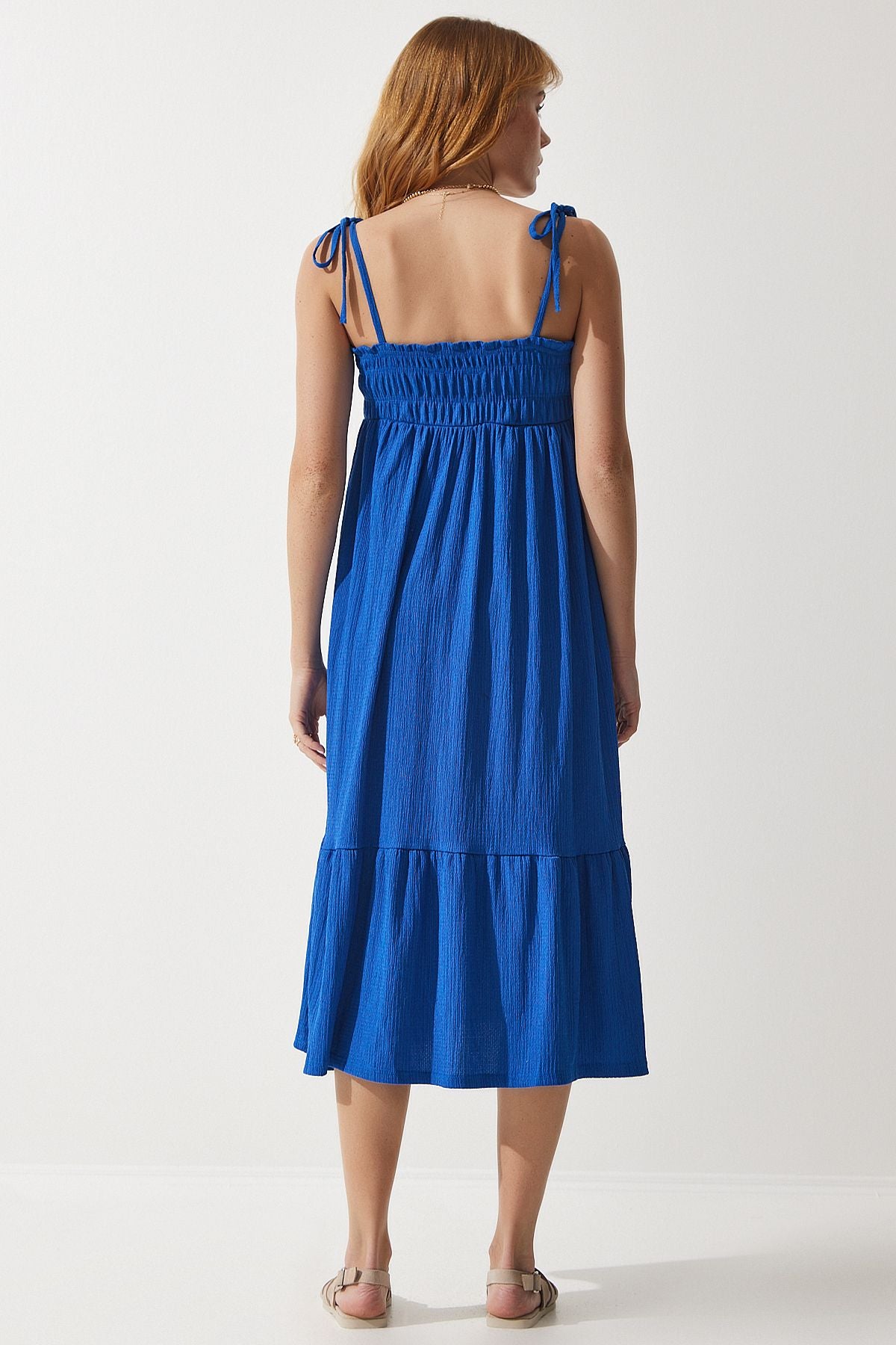 Women's Blue Hanger Kinkil Summer Knitting Dress UB00250