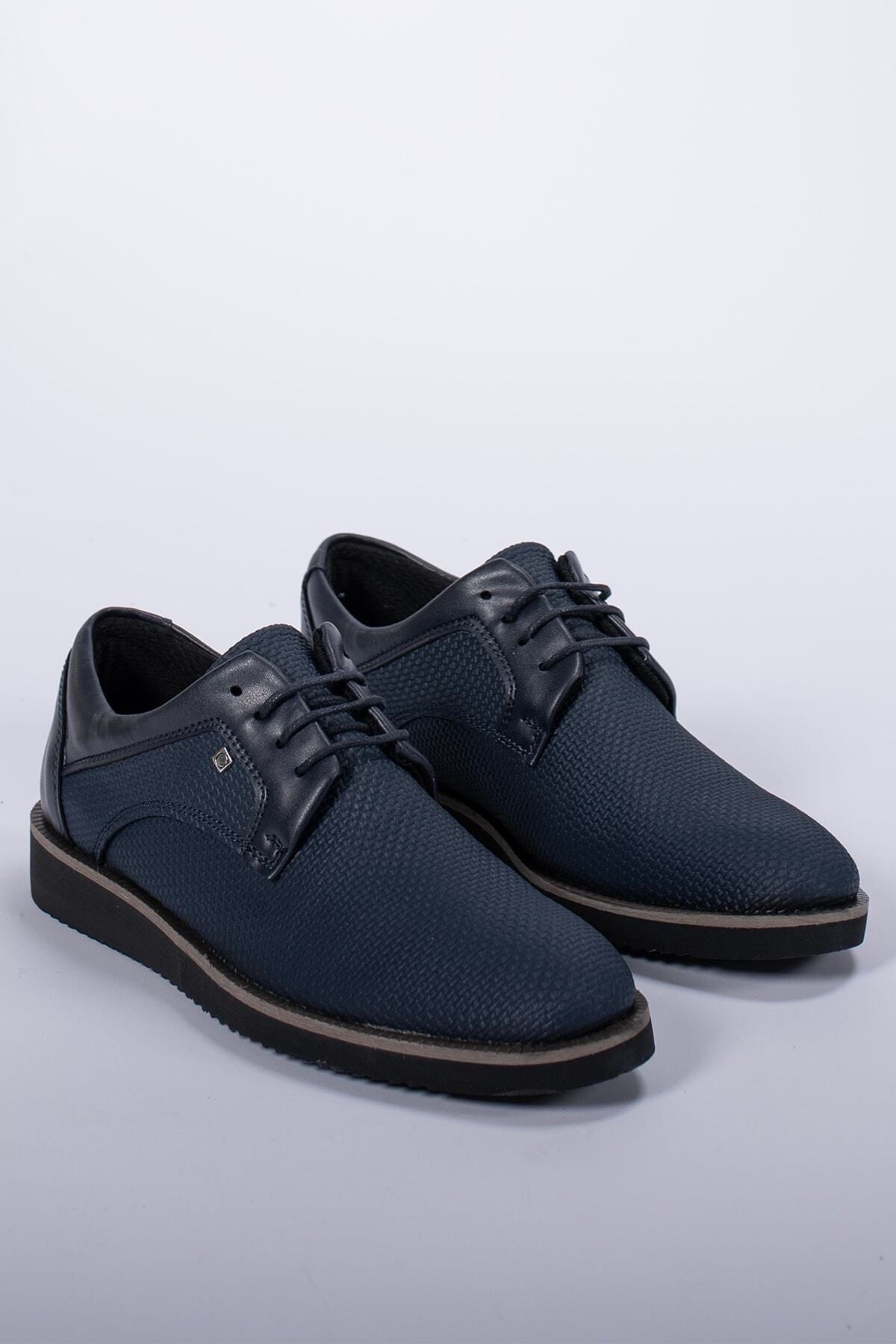 Men's Casual Shoes 0012192 Navy blue braided