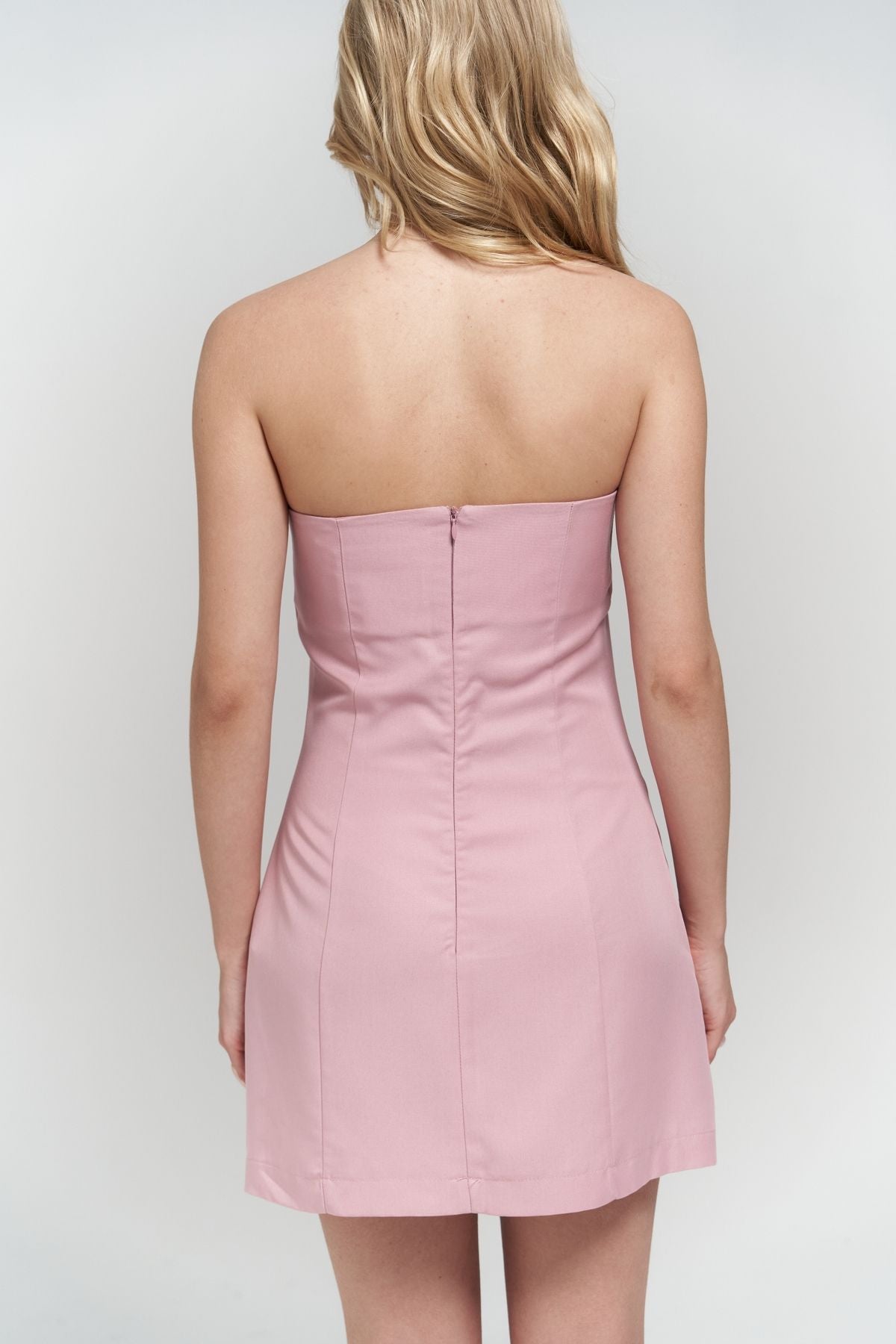 Clara Strapless Pink Dress