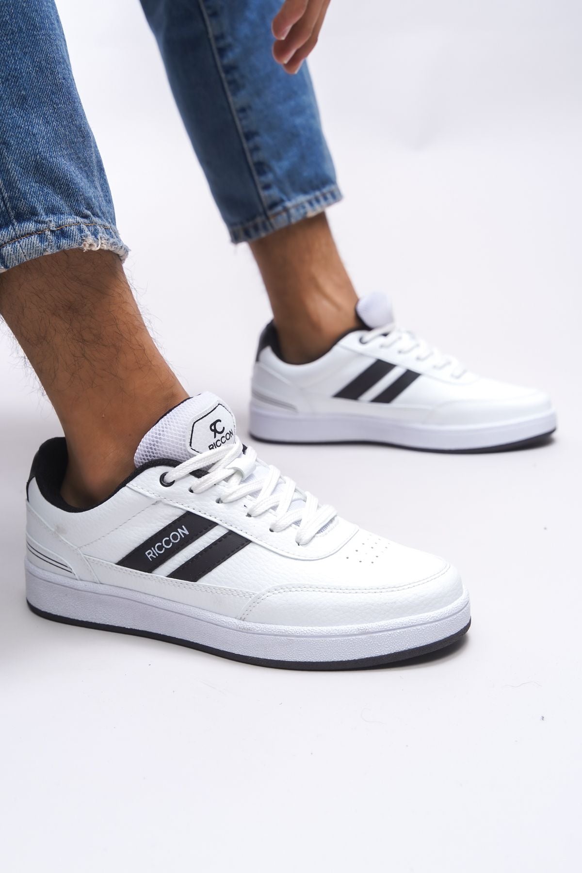 Zraudan Unisex Snekaer 001234 White Black
