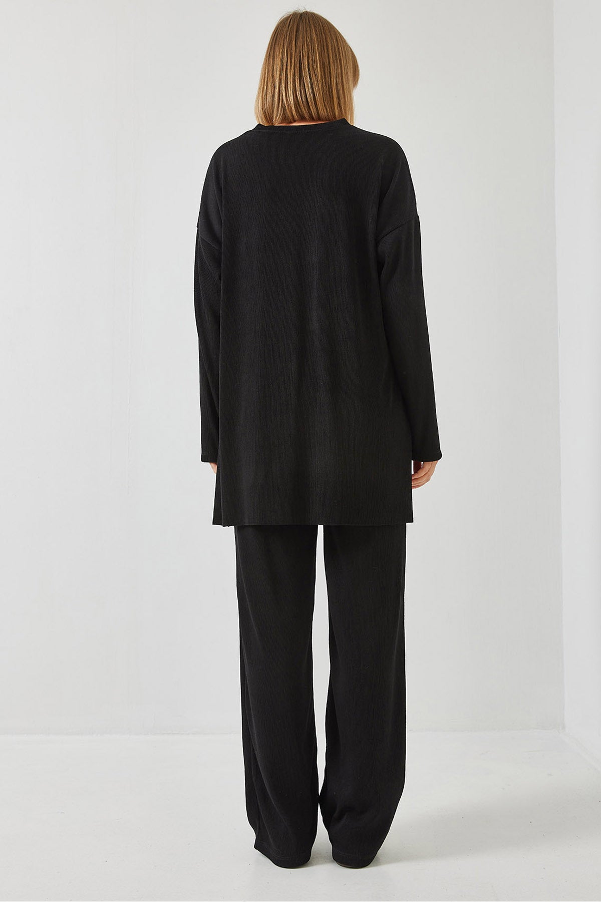 Women's Basic Top and Bottom Set with Trousers 60511002