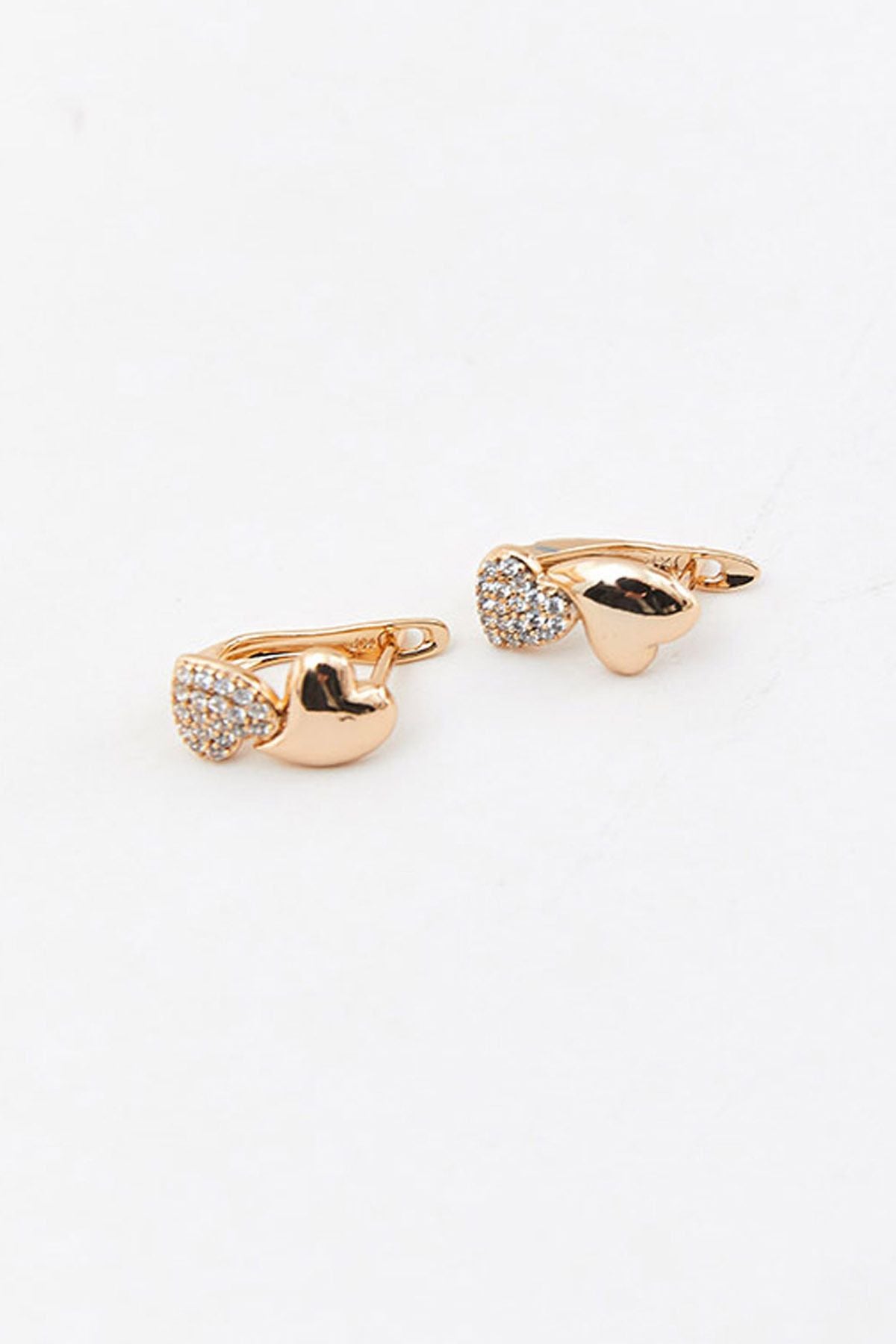 Women's Accessories Steel Heart Earrings Akss246