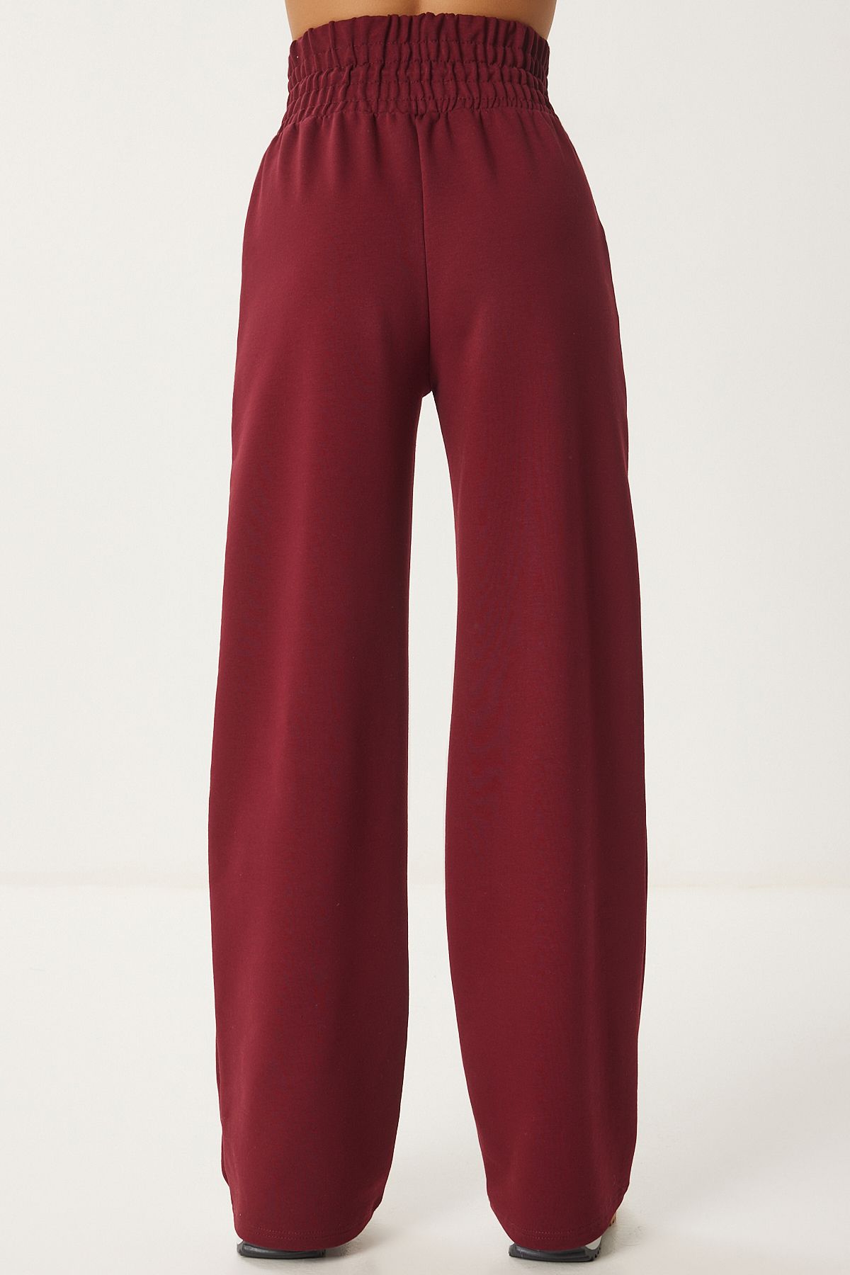 Female Bordeaux Pocket Basic Knitting Tracksuit Six XR00018