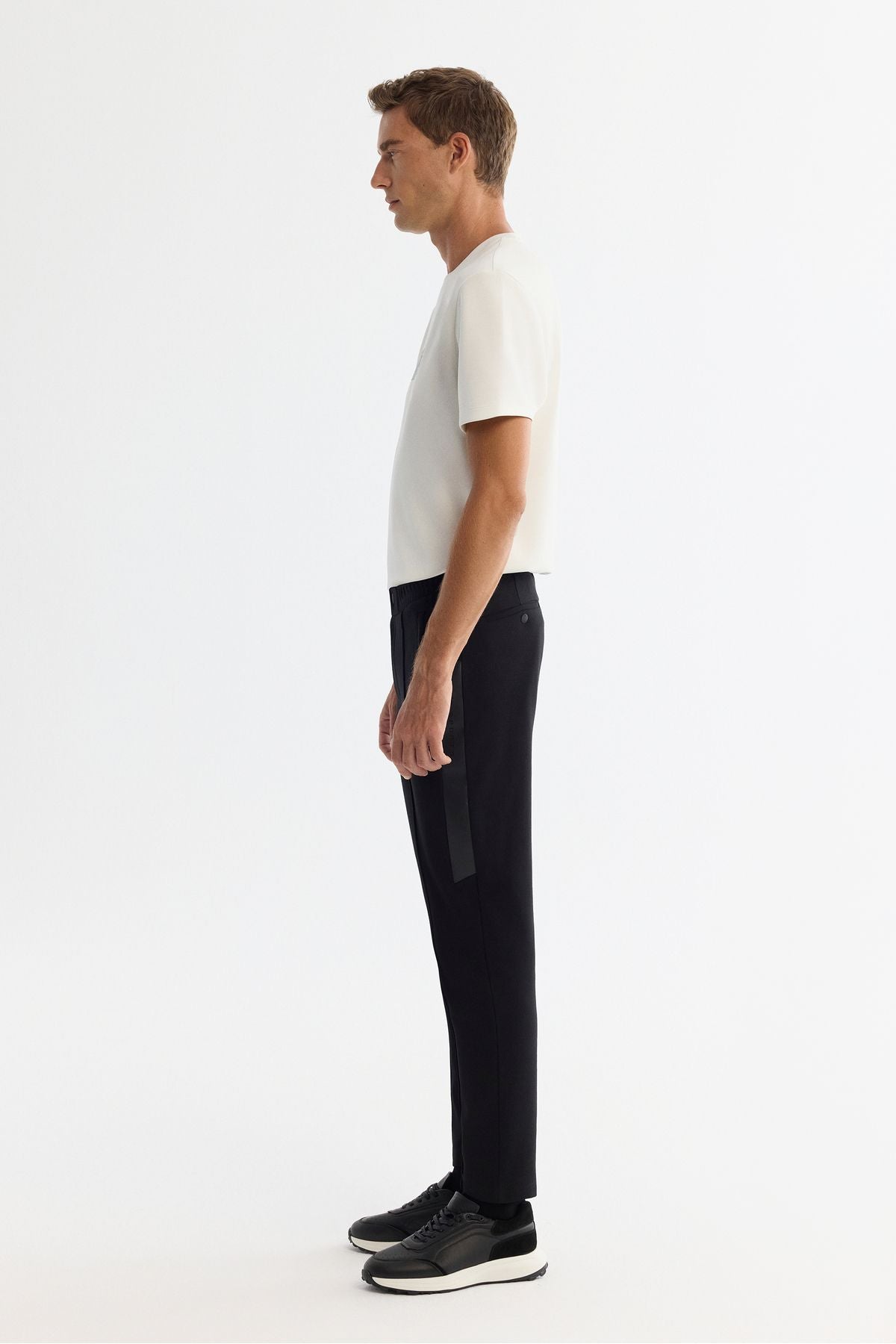 Men's Black Waist Elastan Service Six A42Y3409
