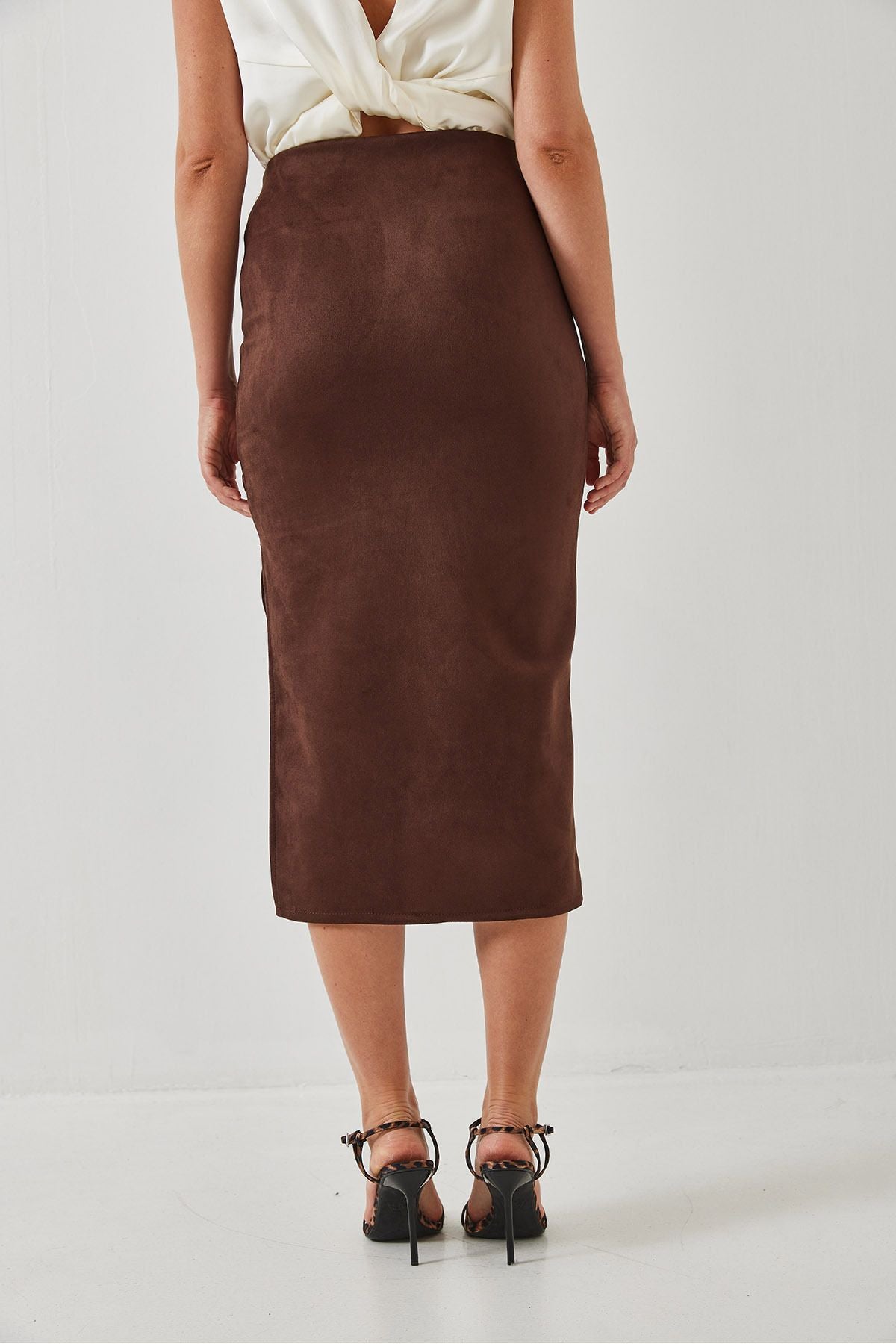 Female Slip Suede Pen Skirt 60261039
