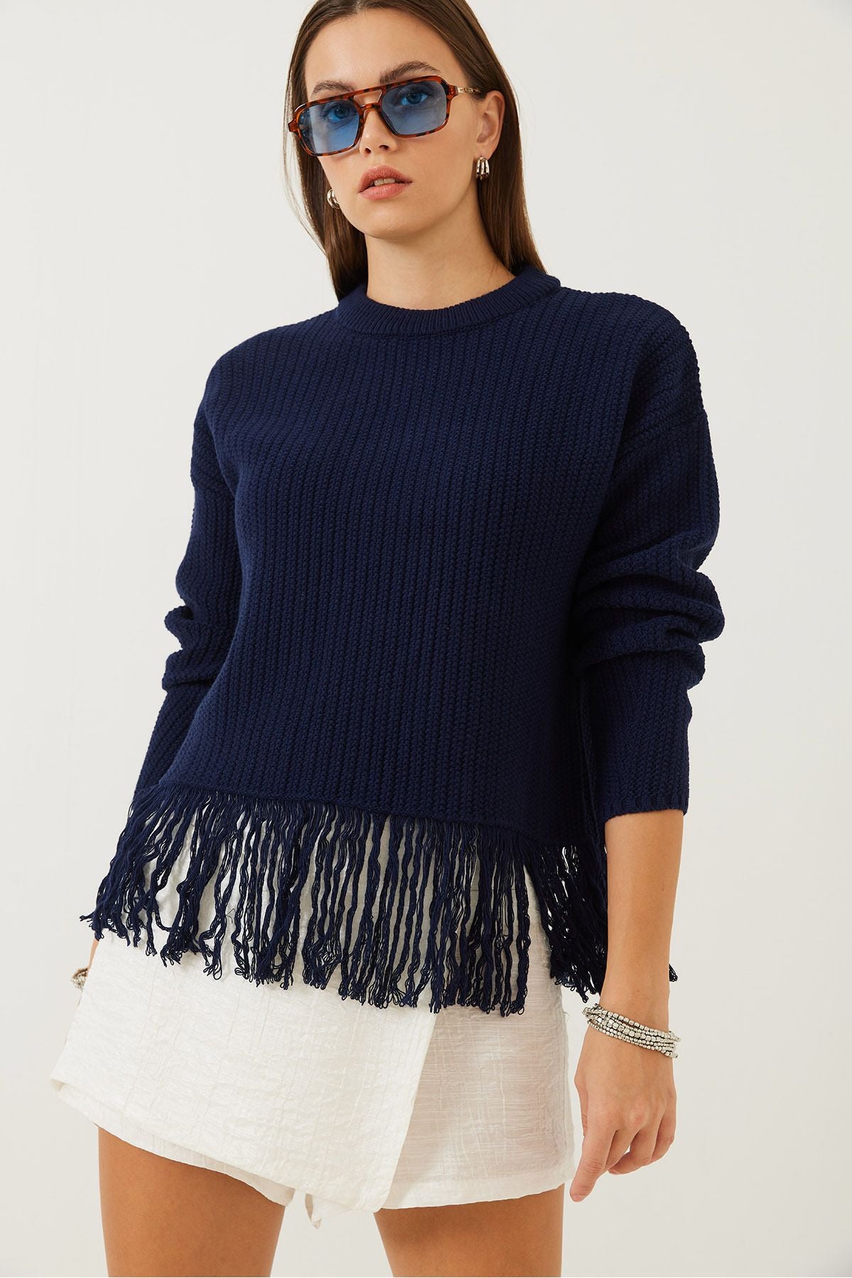 WOMEN'S SPEP TYPE TASSUZED knitwear sweater