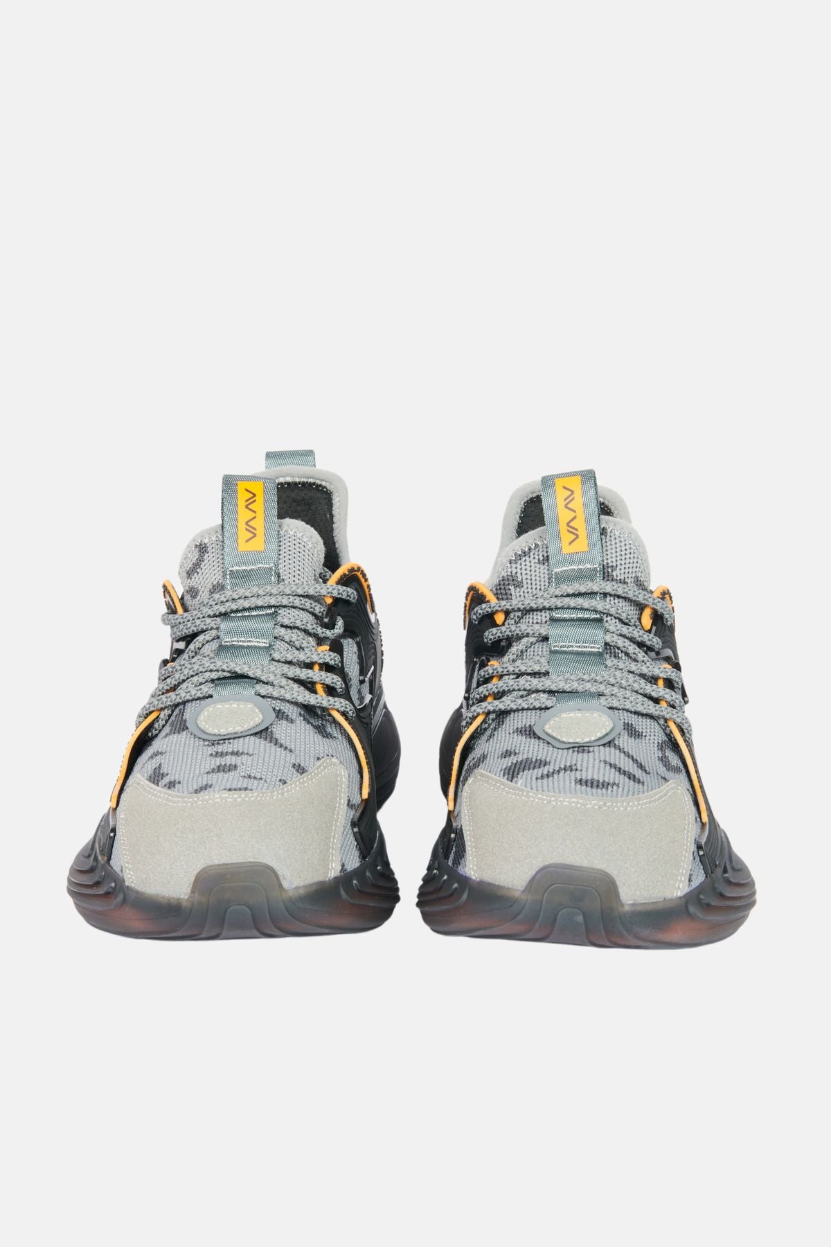Men's gray flexible floor sneaker shoes A32y8003