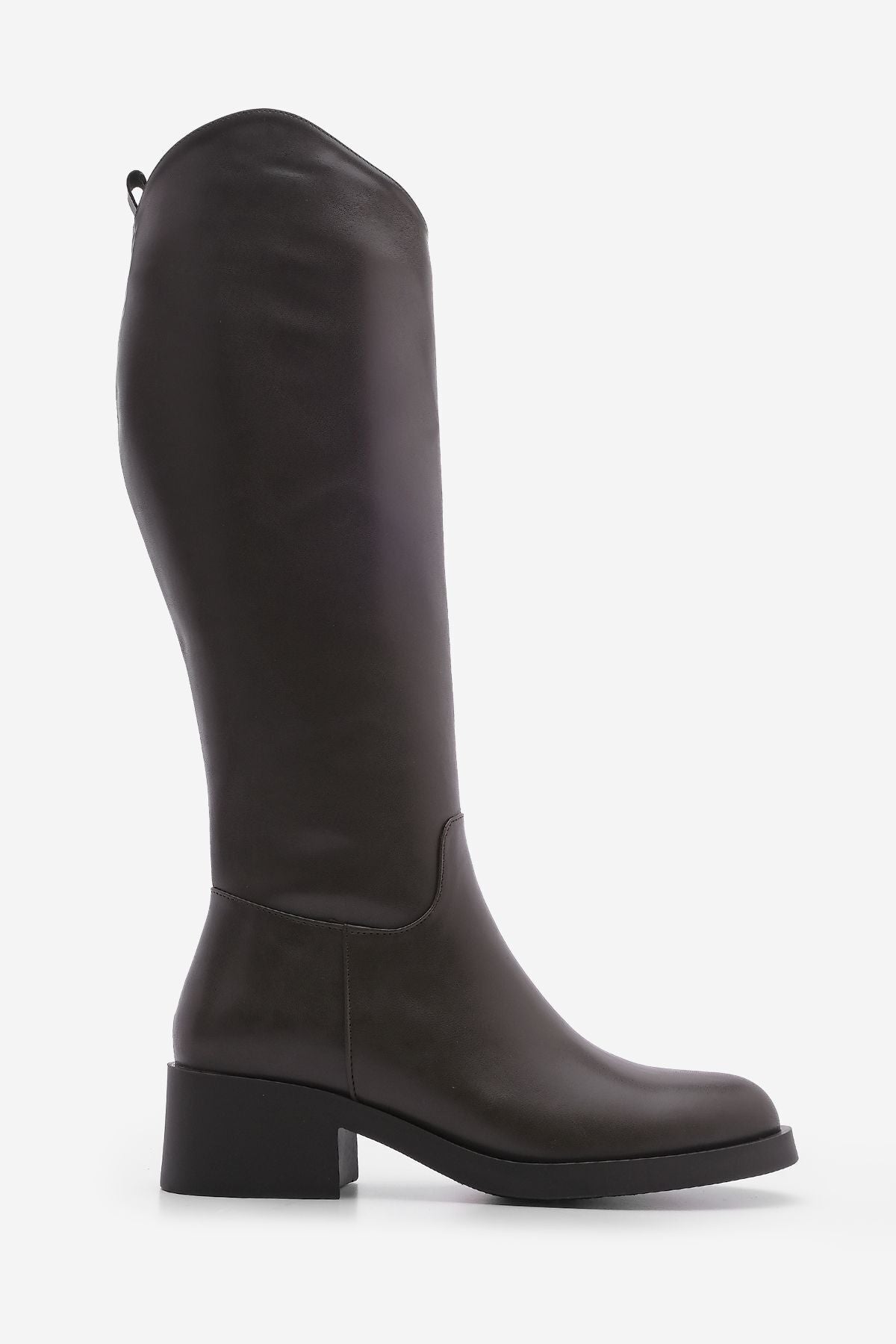 Woman Daily Boots with Kizaltı Zipper Maypos Coffee