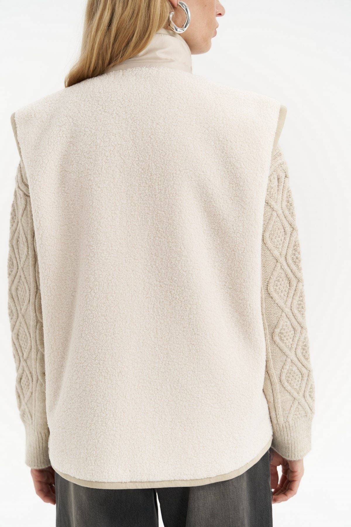 Alberg beige shabby Teddy Vest