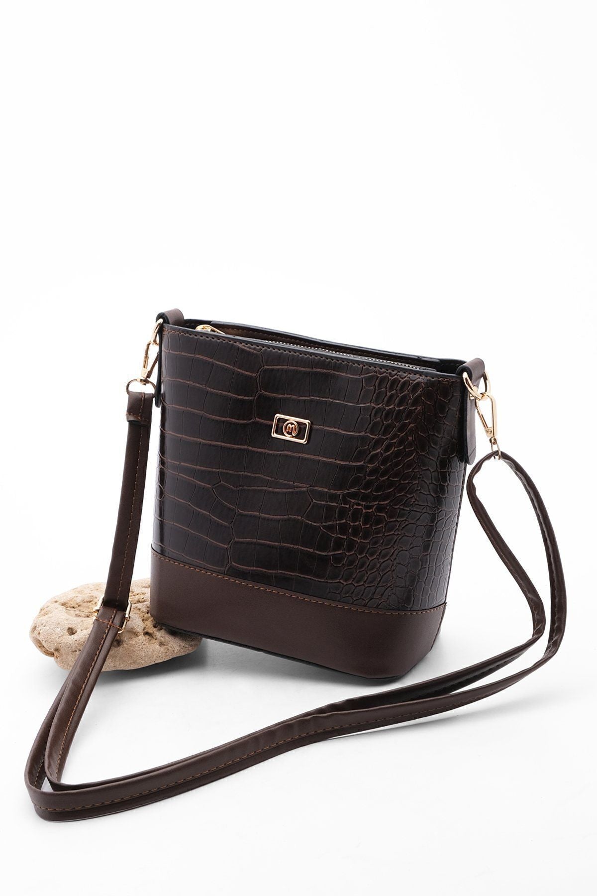 Woman Shoulder Bag Vesla Coffee