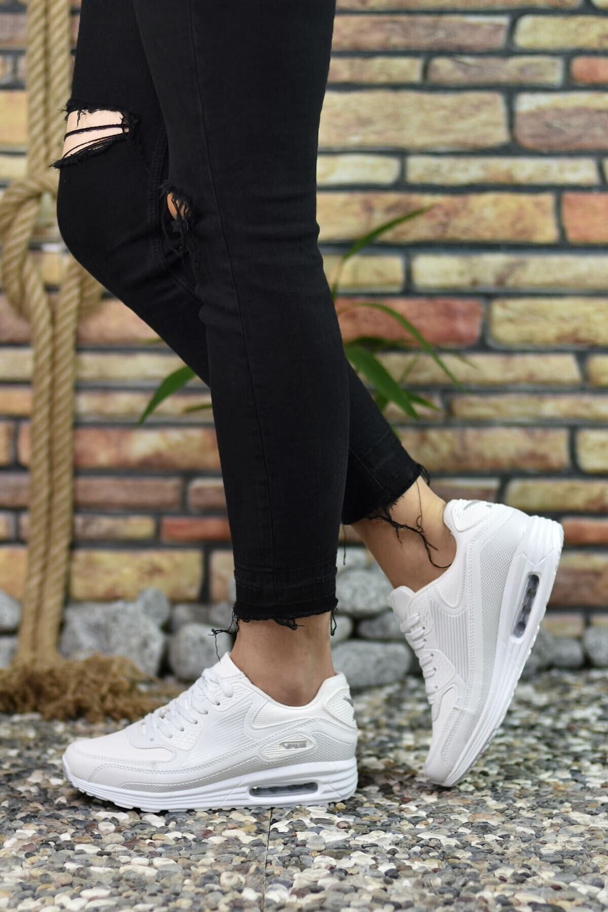 White Unsex Air Taslo comfortable sneaker 00121651