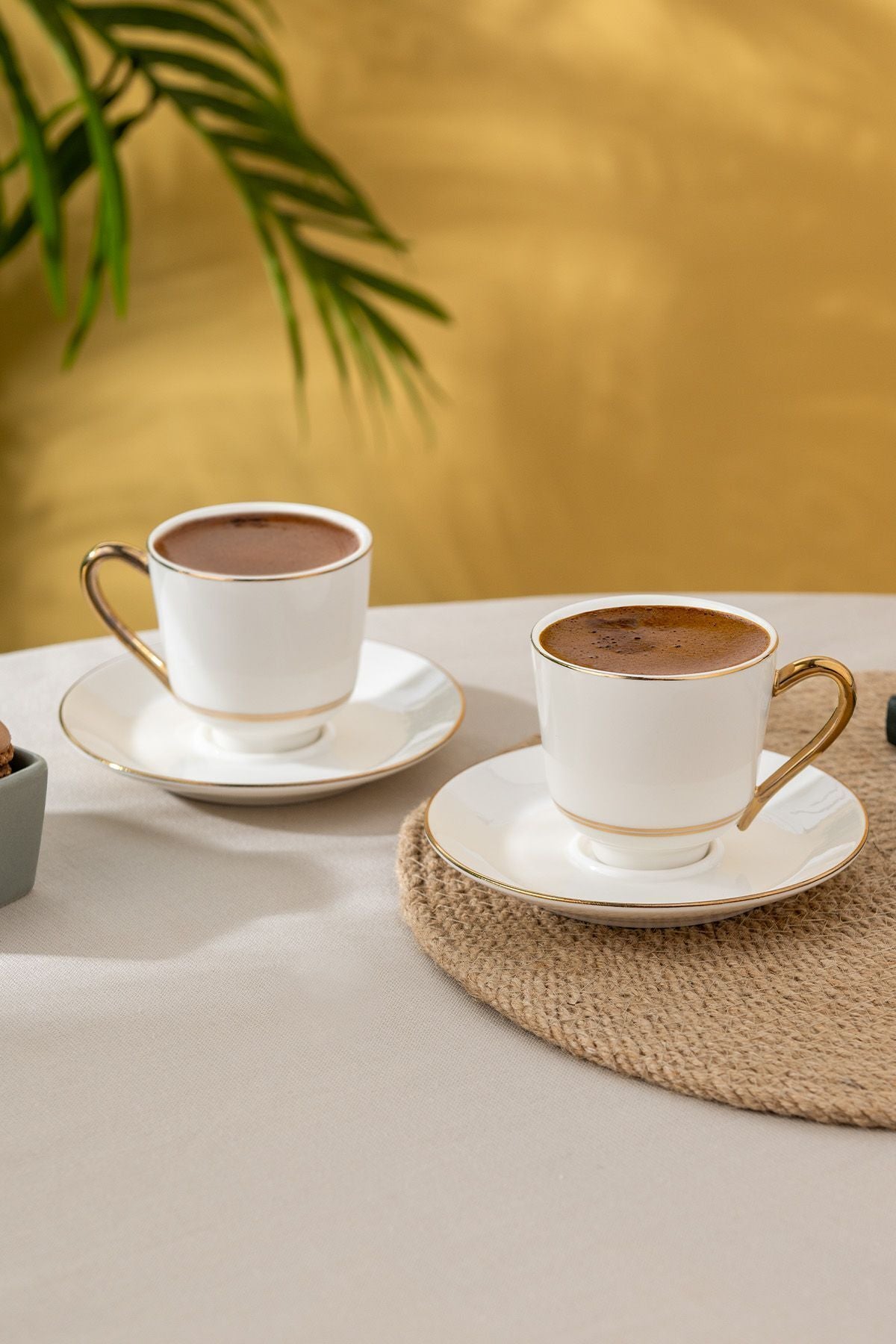 Istanbul Porcelain Semin 2 -person coffee cup set Gold 140 ml