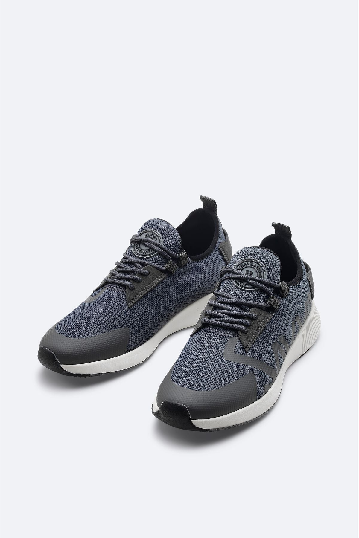 Men's anthracit printed flexible base sneaker shoes A31y8039