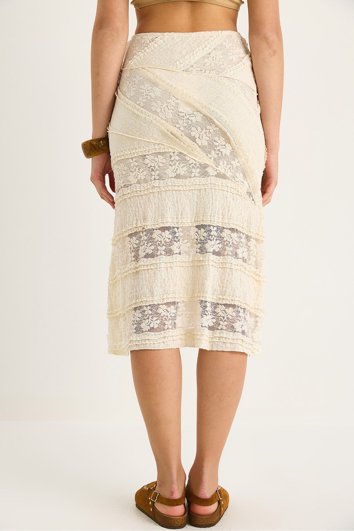Women's Lace Midi Knitted Skirt 60283488