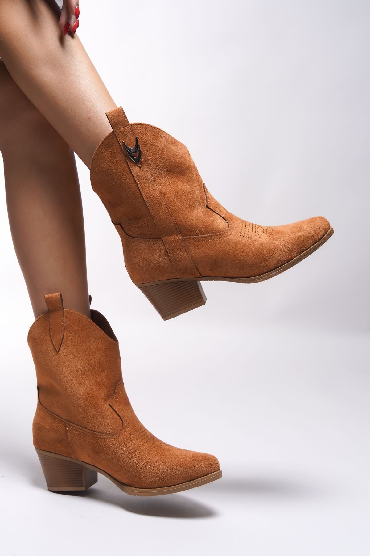 Nioverra Woman Western Bot 0012722 Taba Suede