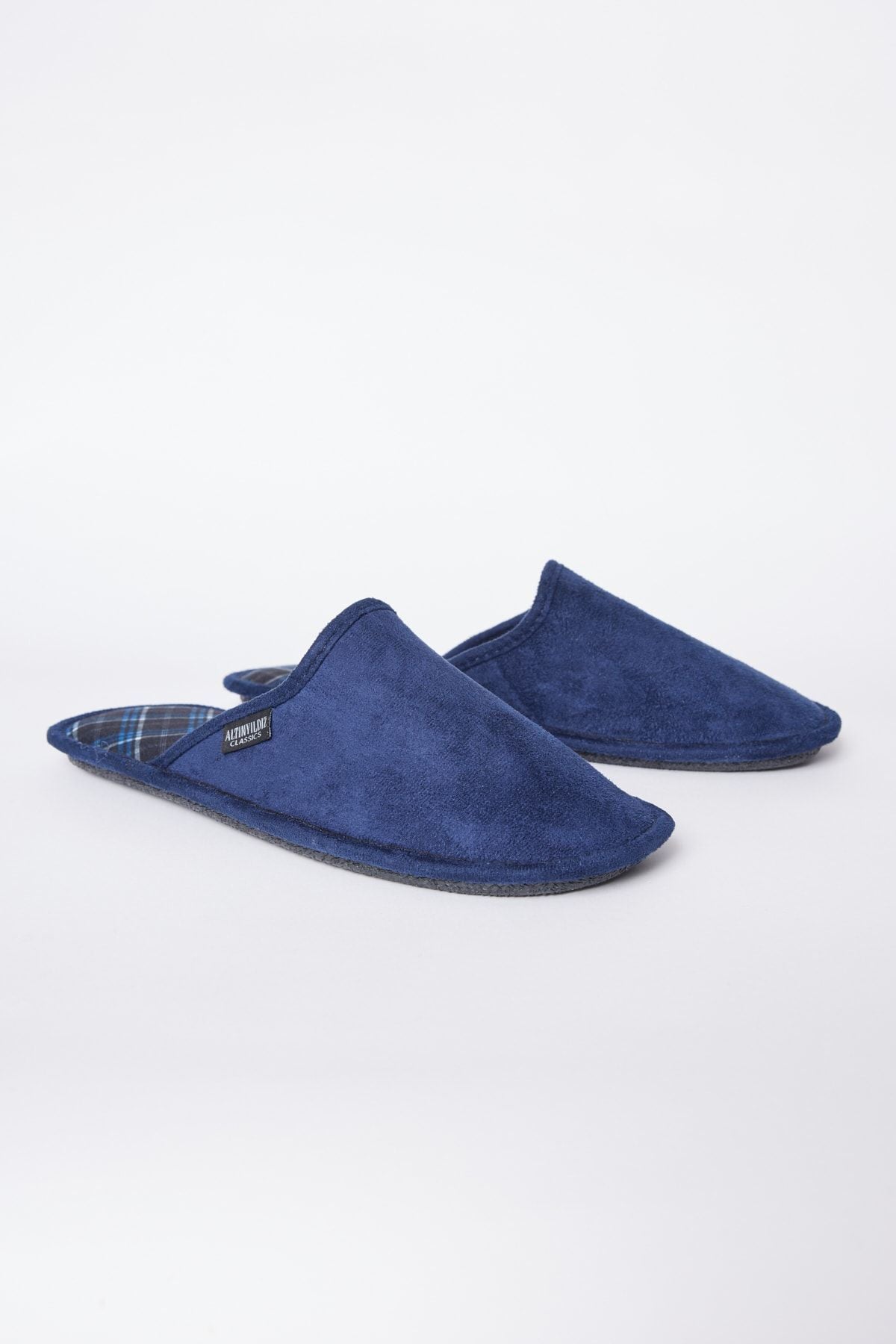 Men's Twigy Home Slipper Navy Blue-Blue Soft Base Dow Book