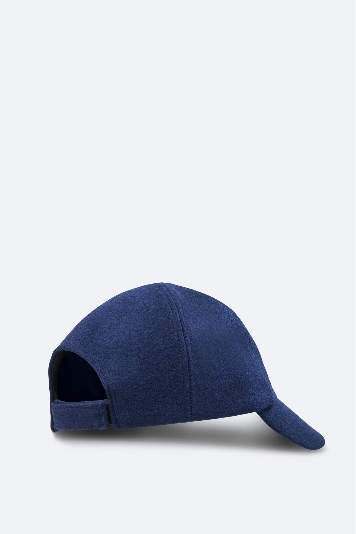 Men's navy blue woolen front embroidery detailed stamp sports hat a32y9212