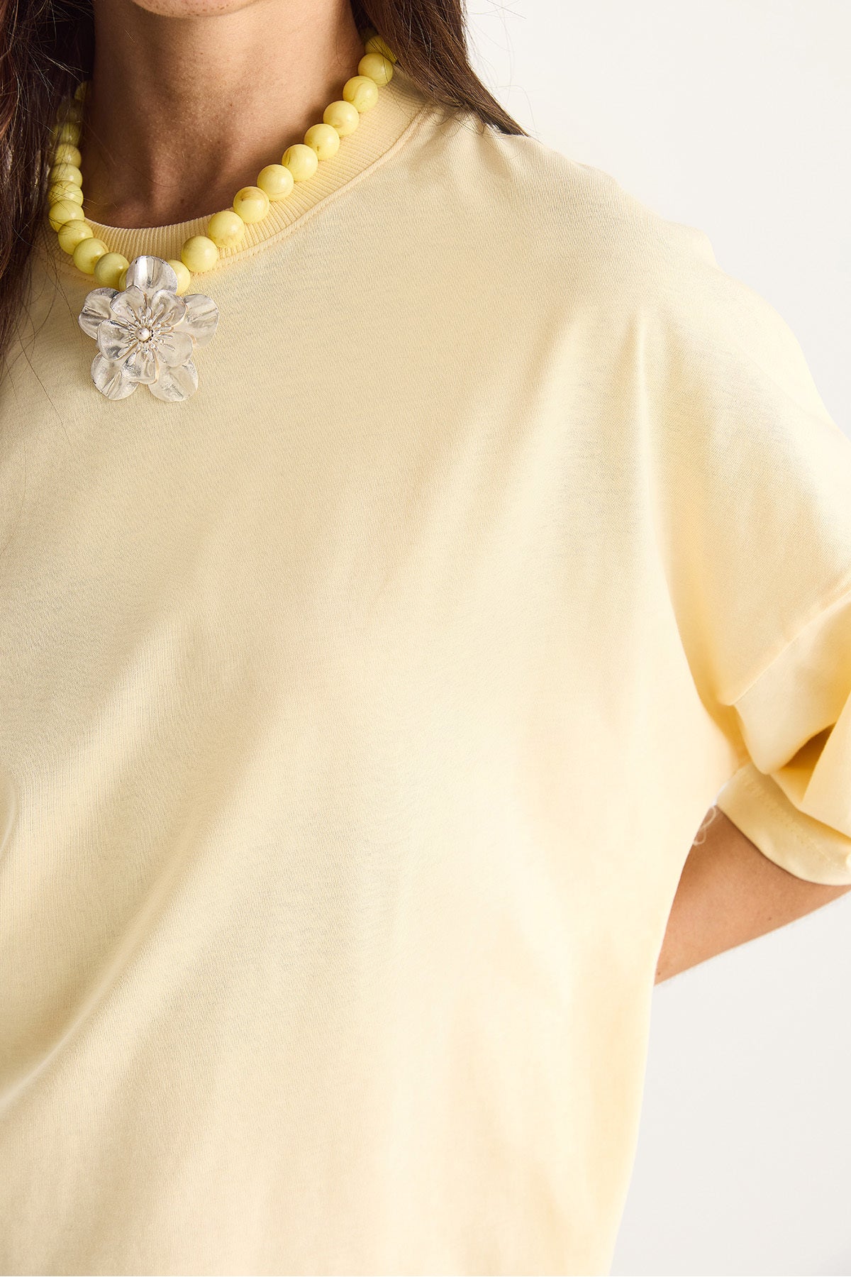 Women's 100% Organic Cotton Oversize Basic T-Shirt 60602065