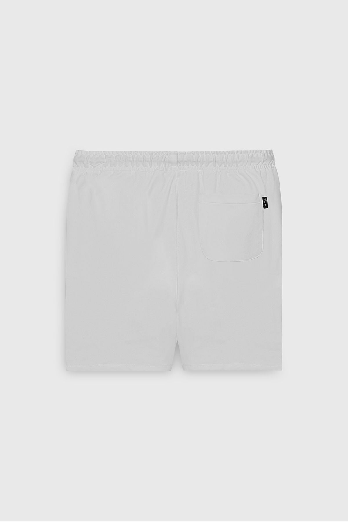 Men's White Standard Fit Normal Cutter Cotton Flexible Knitting Shorts