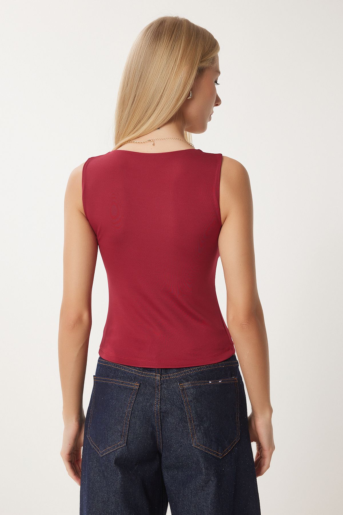 Female Biscuit Bordeaux Sleeveless 2 Pl -Package Sandy Blosis AN00227