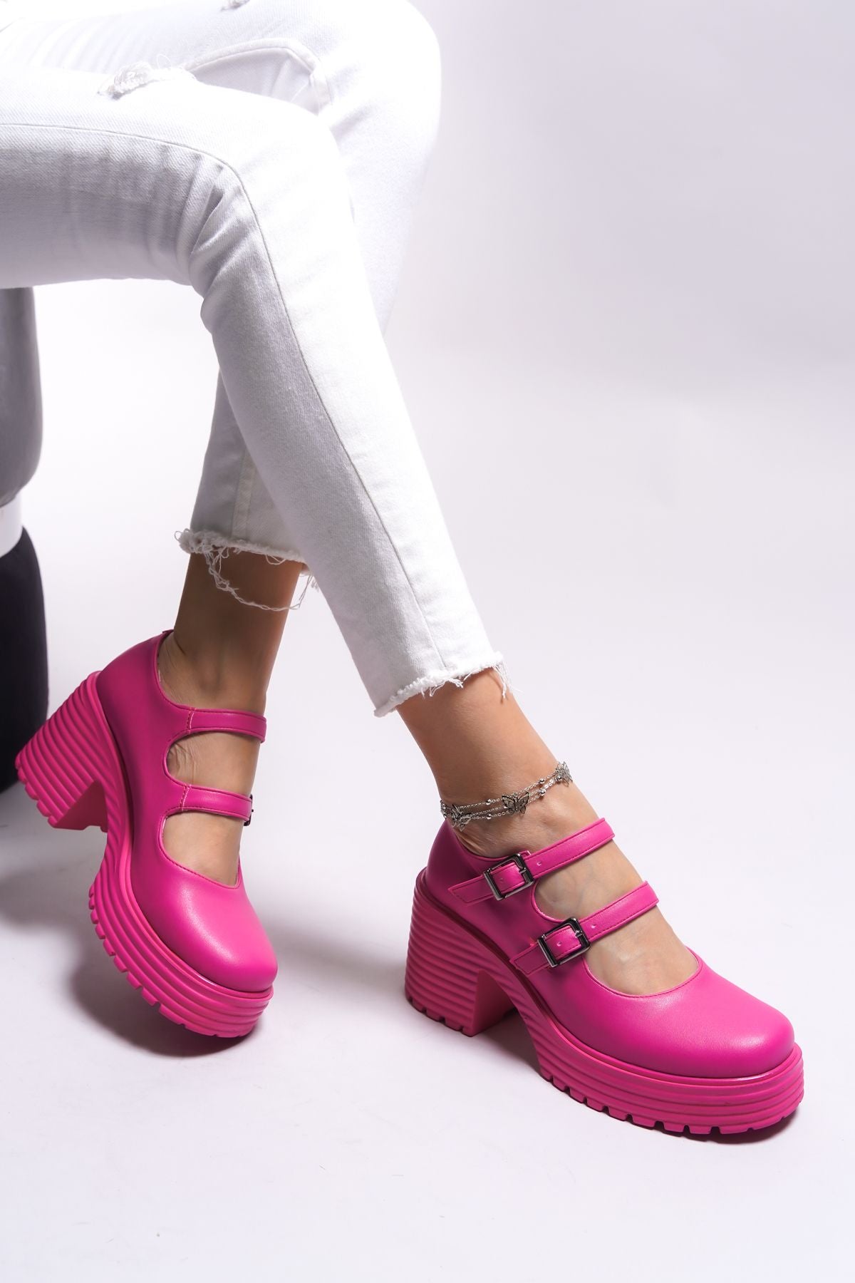 Haeredien Woman Loafer 0012550 Fuchsia Skin