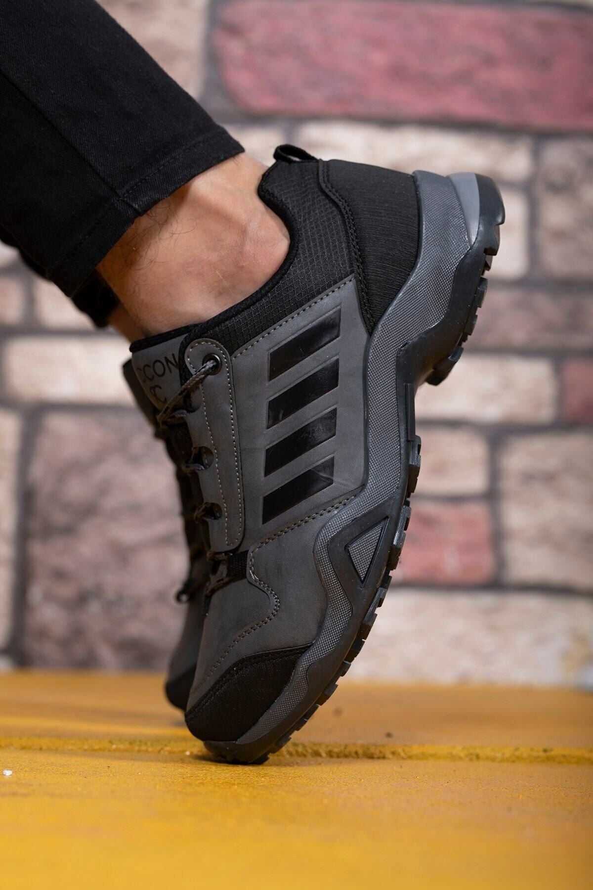 Smoked Black Men's Trekking Shoes 0012189