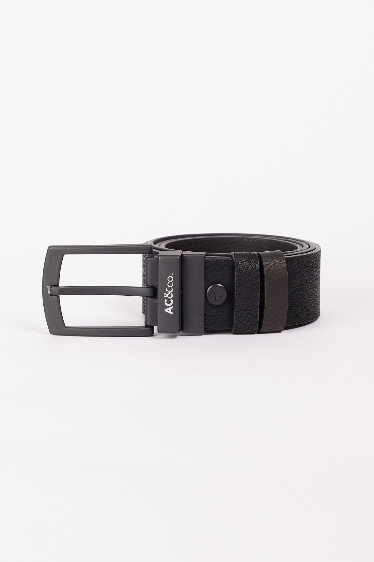 Men's black-brown casual artificial leather jean jeans belt