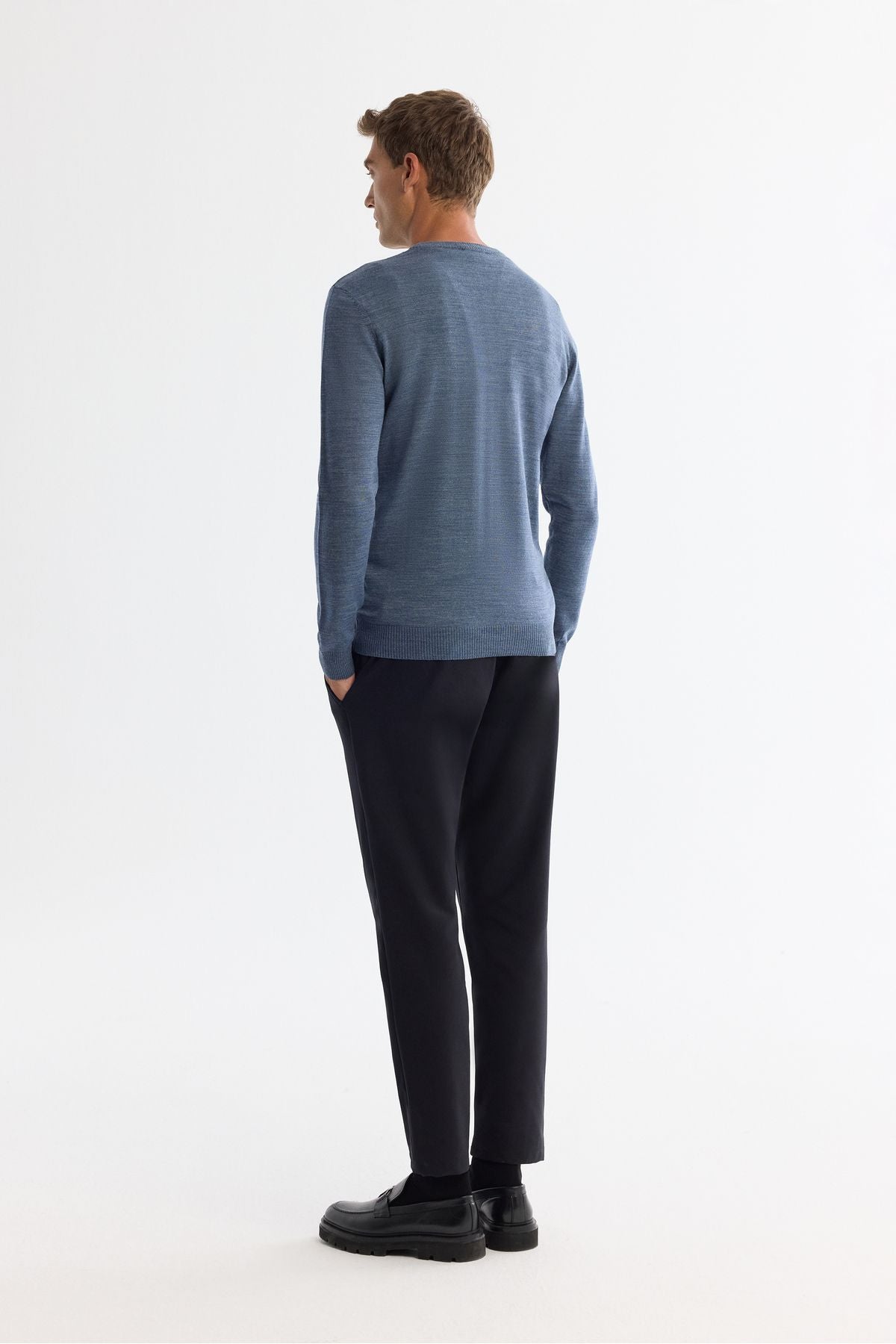 Men's Indigo Bicycle Cyclos Tissue Knitwear Sweater E005110