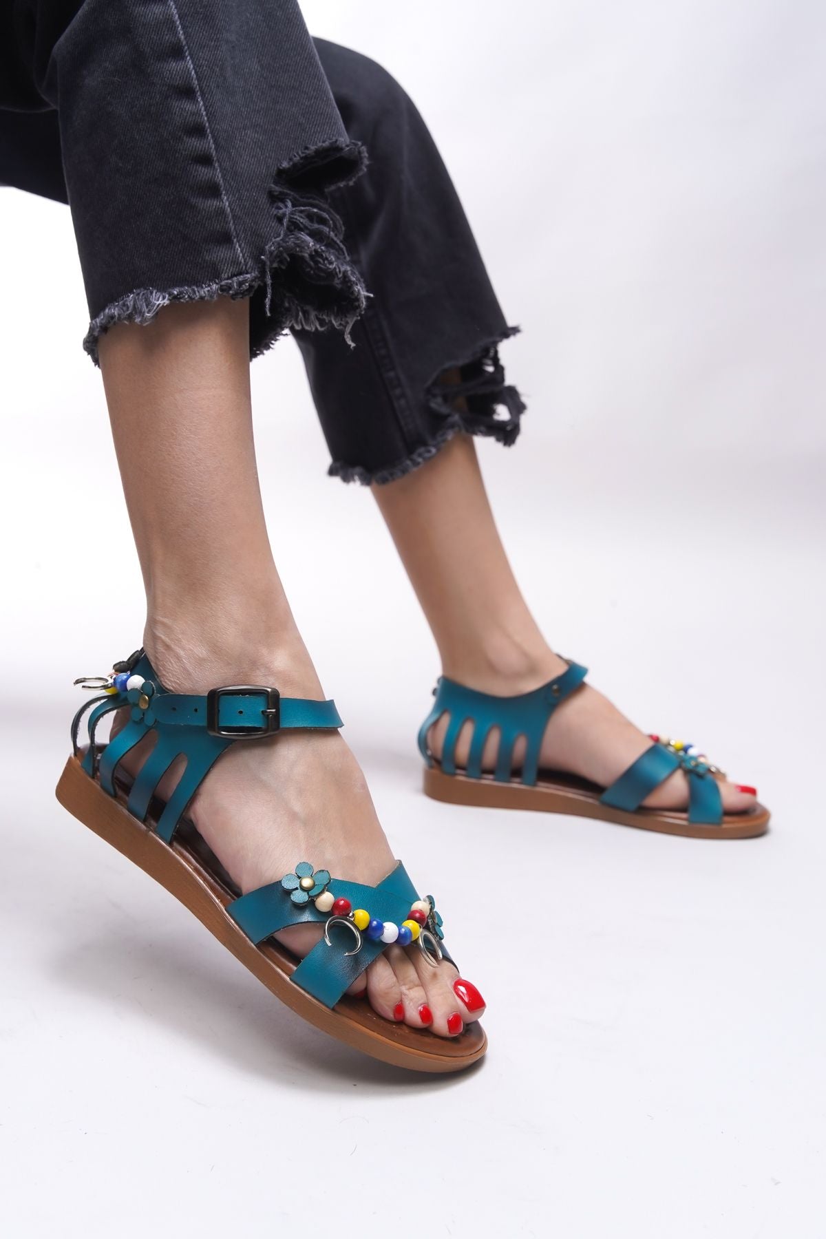 Sephlaurel Woman Sandals 0012195 Turquoise