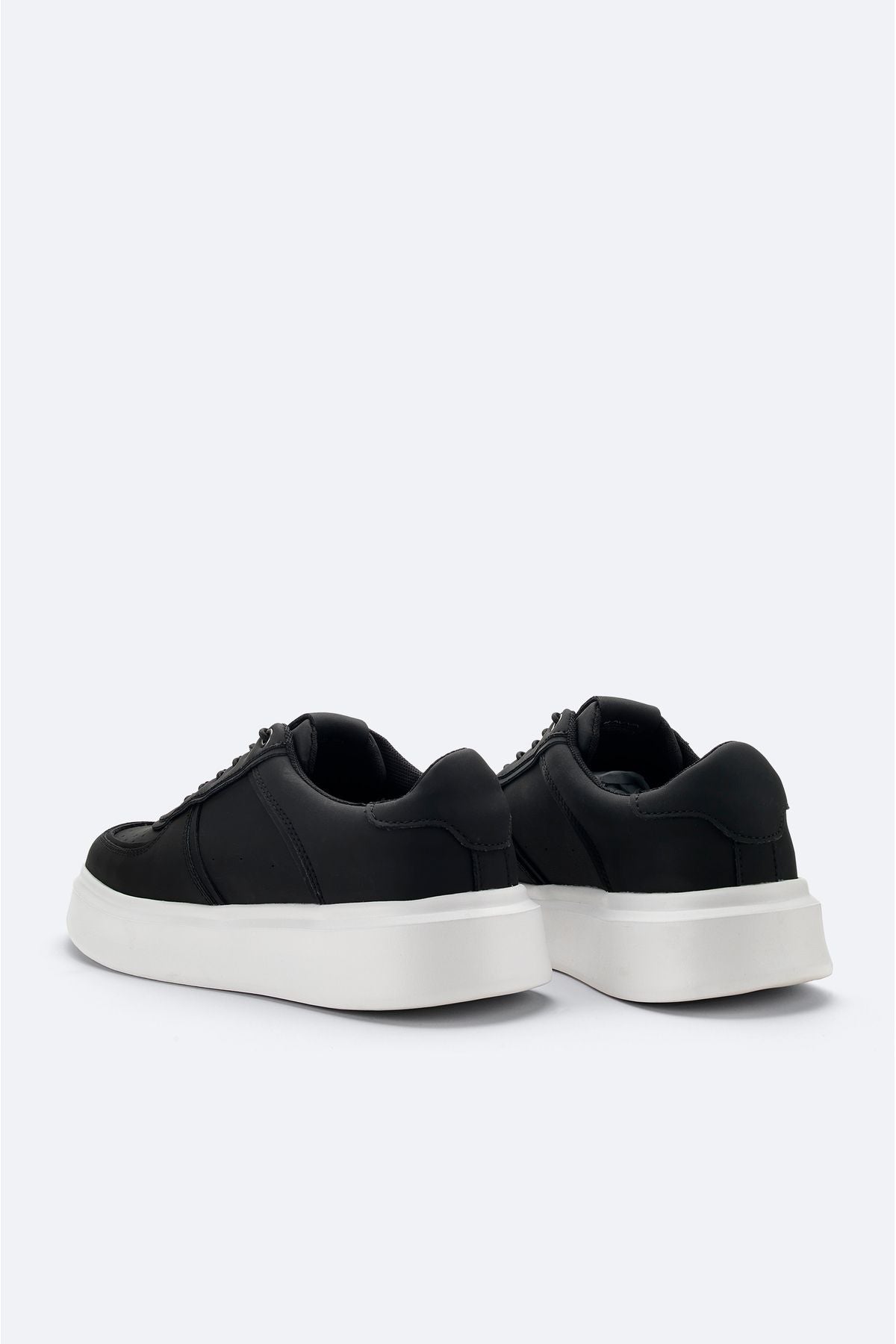 Men's black 100 %leather casual shoes A42y8013