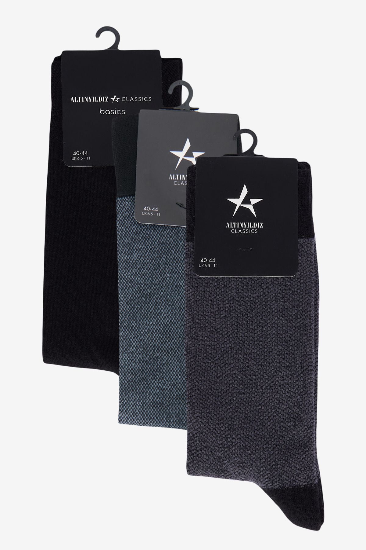Men's Grass-GRI-ARTRASTA 3-Package Patterned Socket Socks