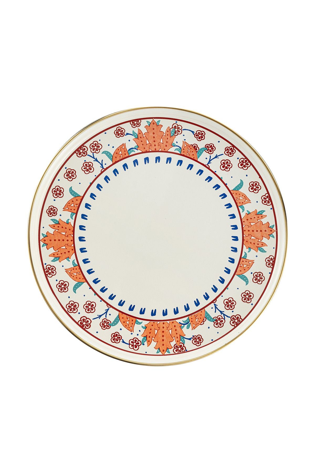 Hasbahçe enamel service plate 26 cm