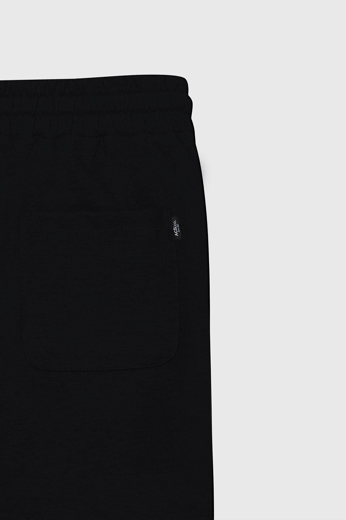 Men's Black Standard Fit Normal Cutter Cotton Flexible Knitting Shorts