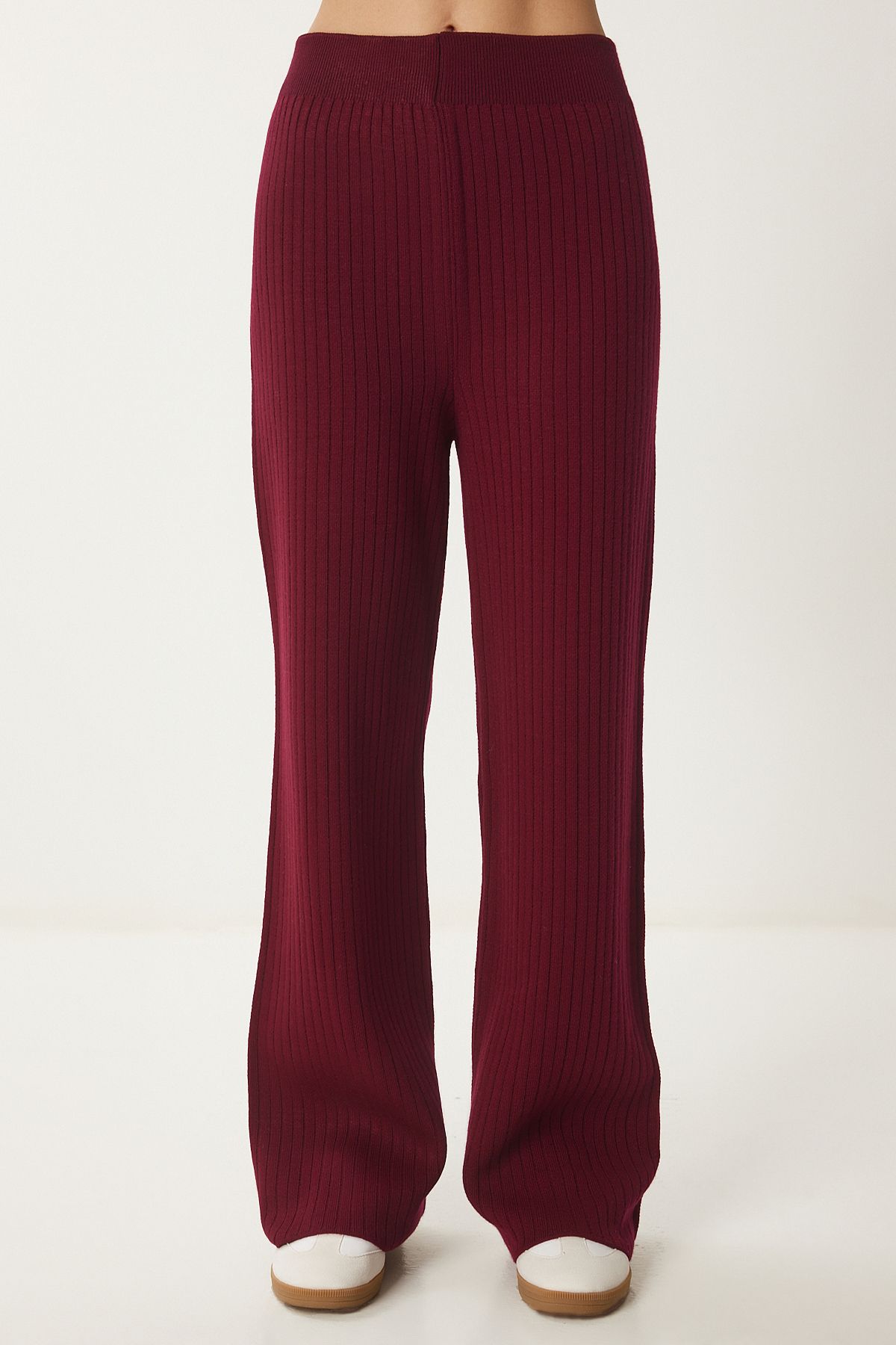 Female Bordeaux Zippered Cry Sweater Pants Set PF00105