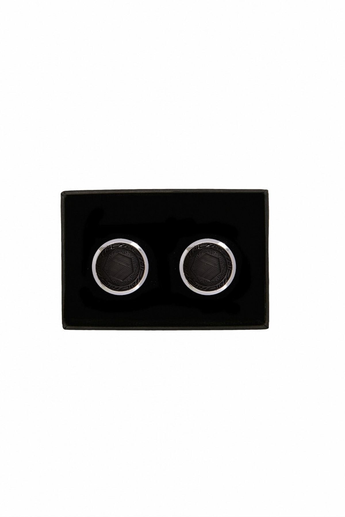 Men's black black cufflink