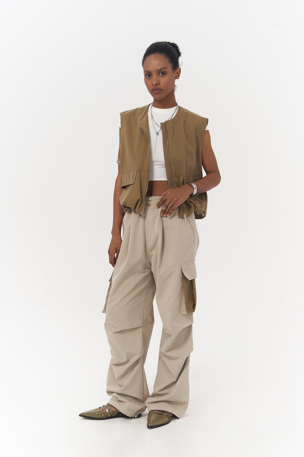 Cappi beige cargo pants