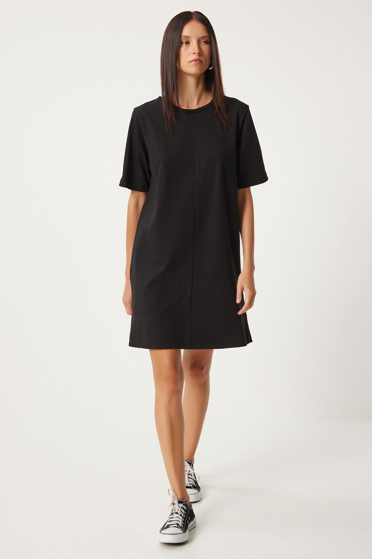 Female black bike collar daily combed dress bp00166