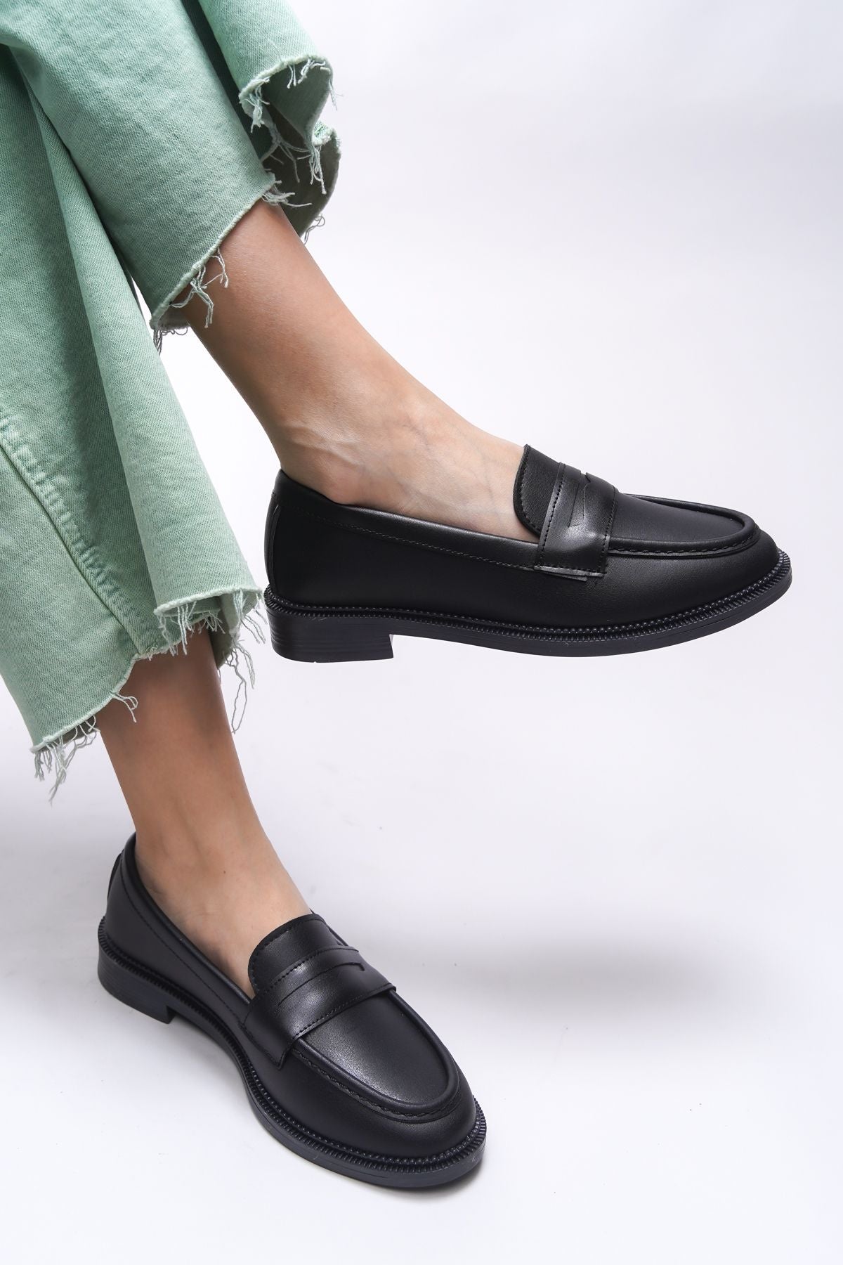 Mylmadia Woman Loafer 0012665 Black Skin