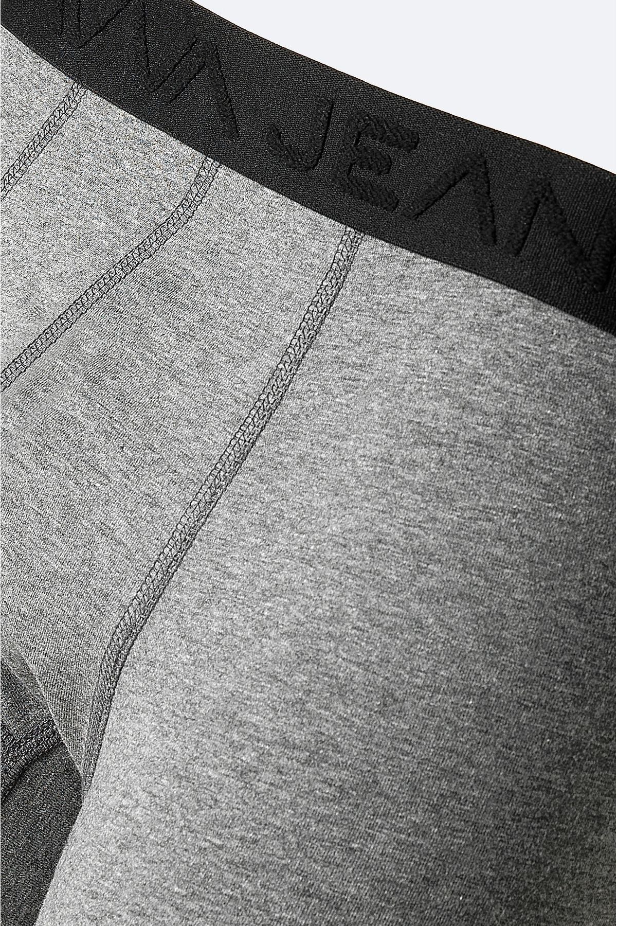 Men's anthracite Cotton Flexible Fabric Flat Boxer B009510