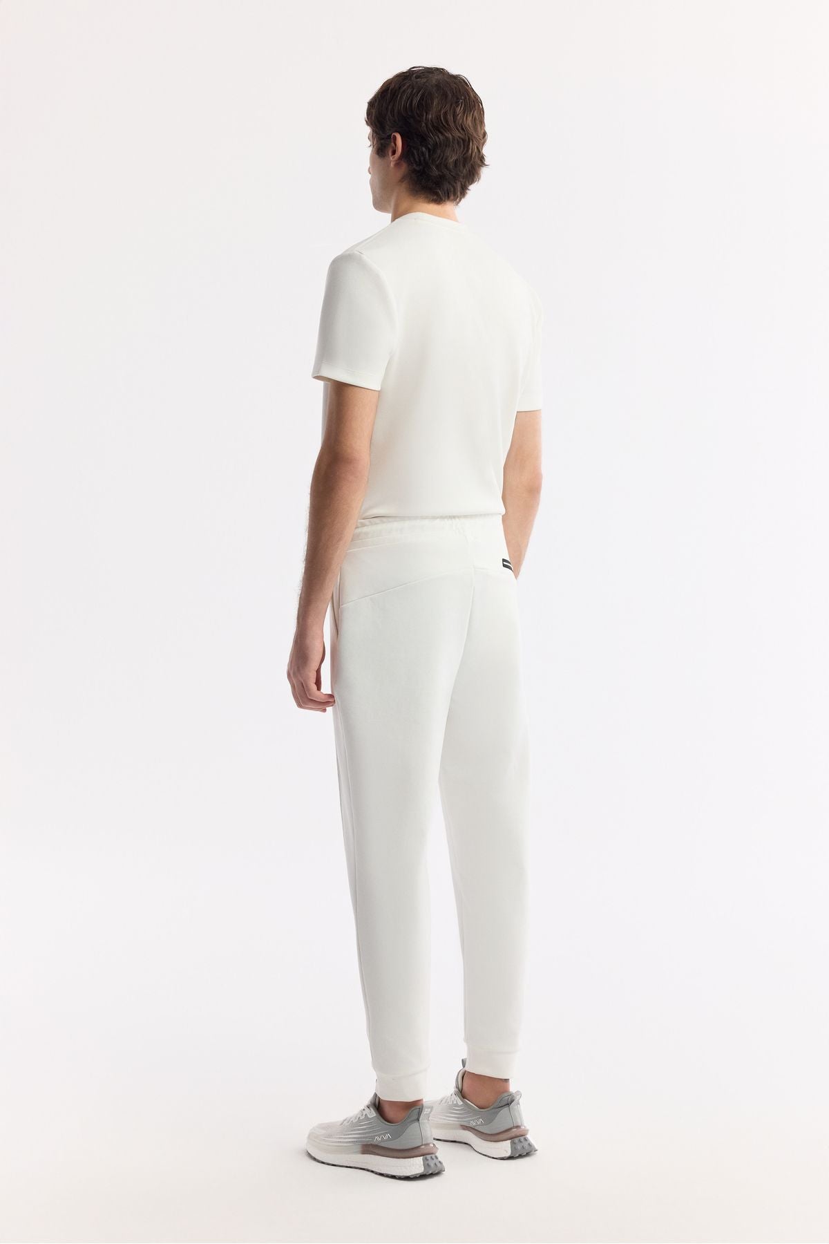 Men's Ecru Waist Laccik with Laccik Side Pocket Ribber Interlok Jogger A51y3400