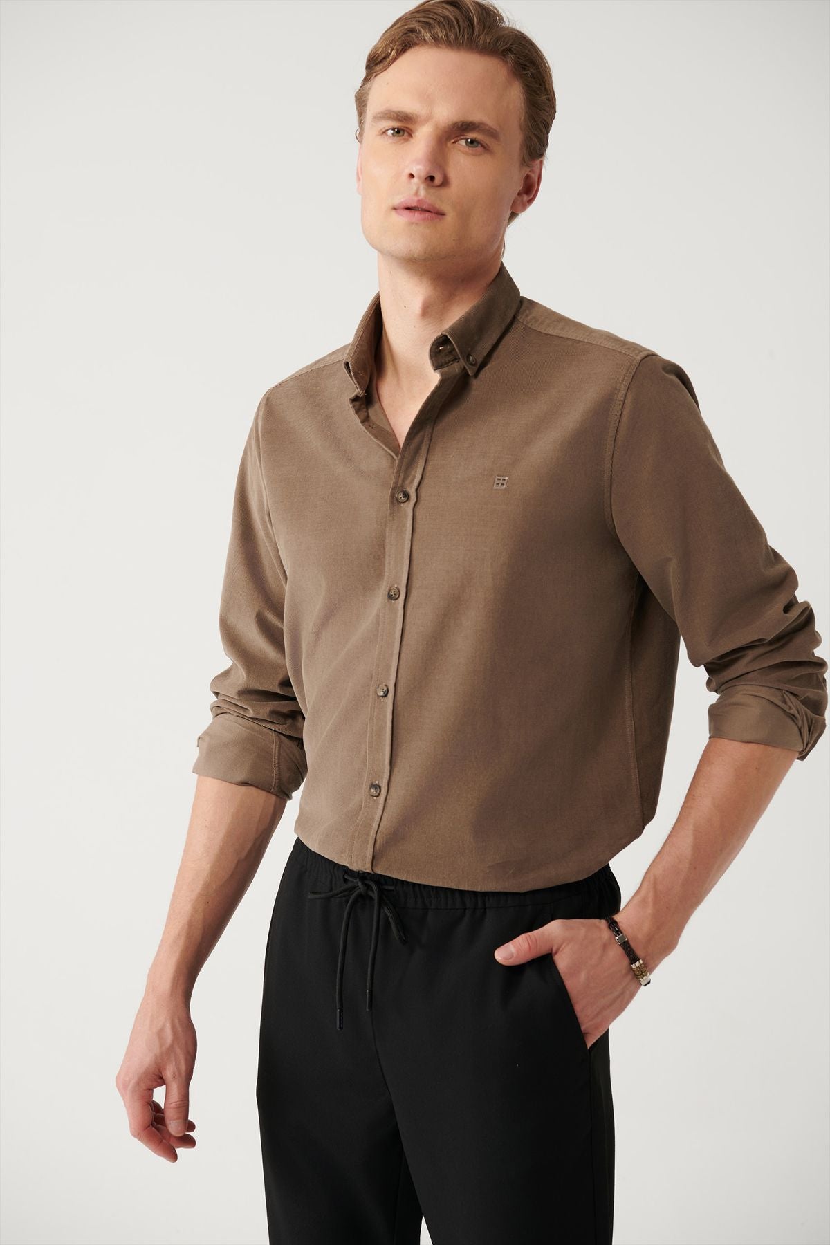 Men's Mink Vt Velvet 100 %Cotton Shirt B002032