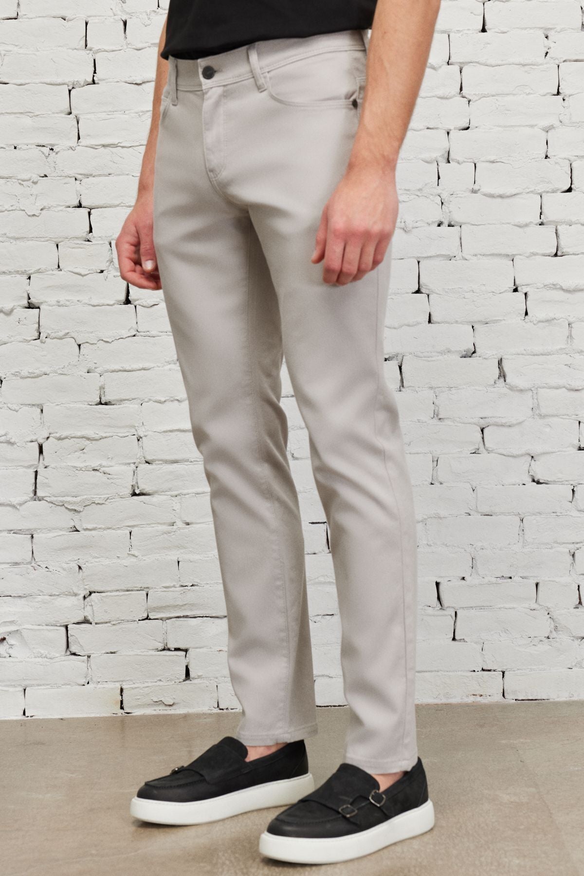Men's Stone Slim Fit Night Cut 5 Pocket Amelor Flexible Pants