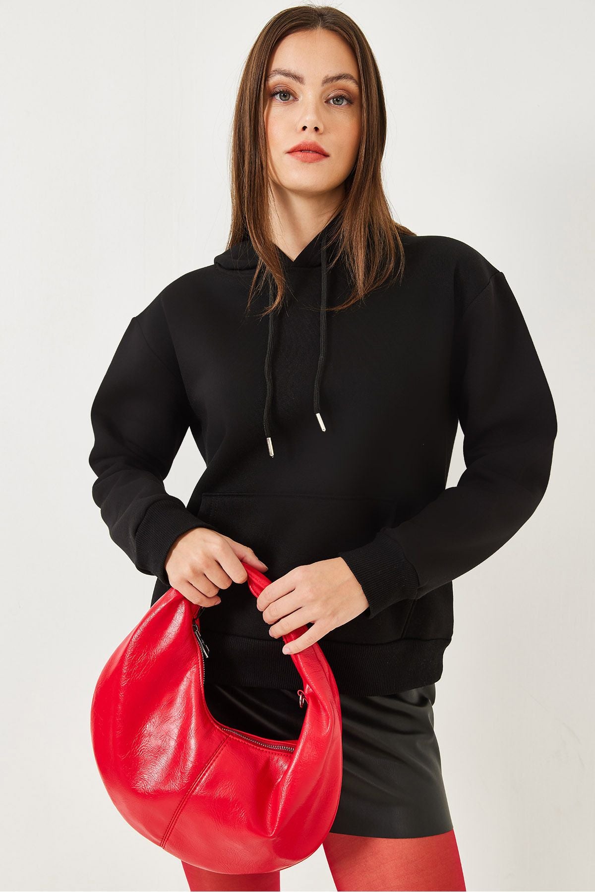 Women's Kangaroo Pocket Sweatshirt MBHS012 6060101012