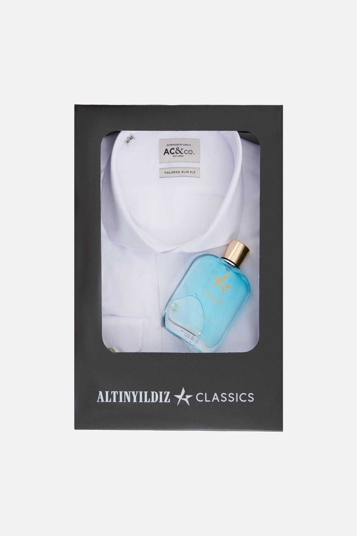 Men's White Shirt- AC Virtuel (100 ml) EDP Perfume Special Gift Boxed Set Damat Bohça