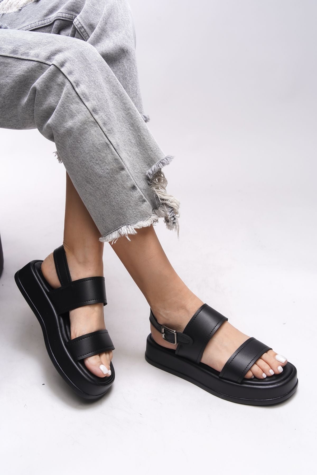 Nanletha Woman Sandals 0012794 Black Skin