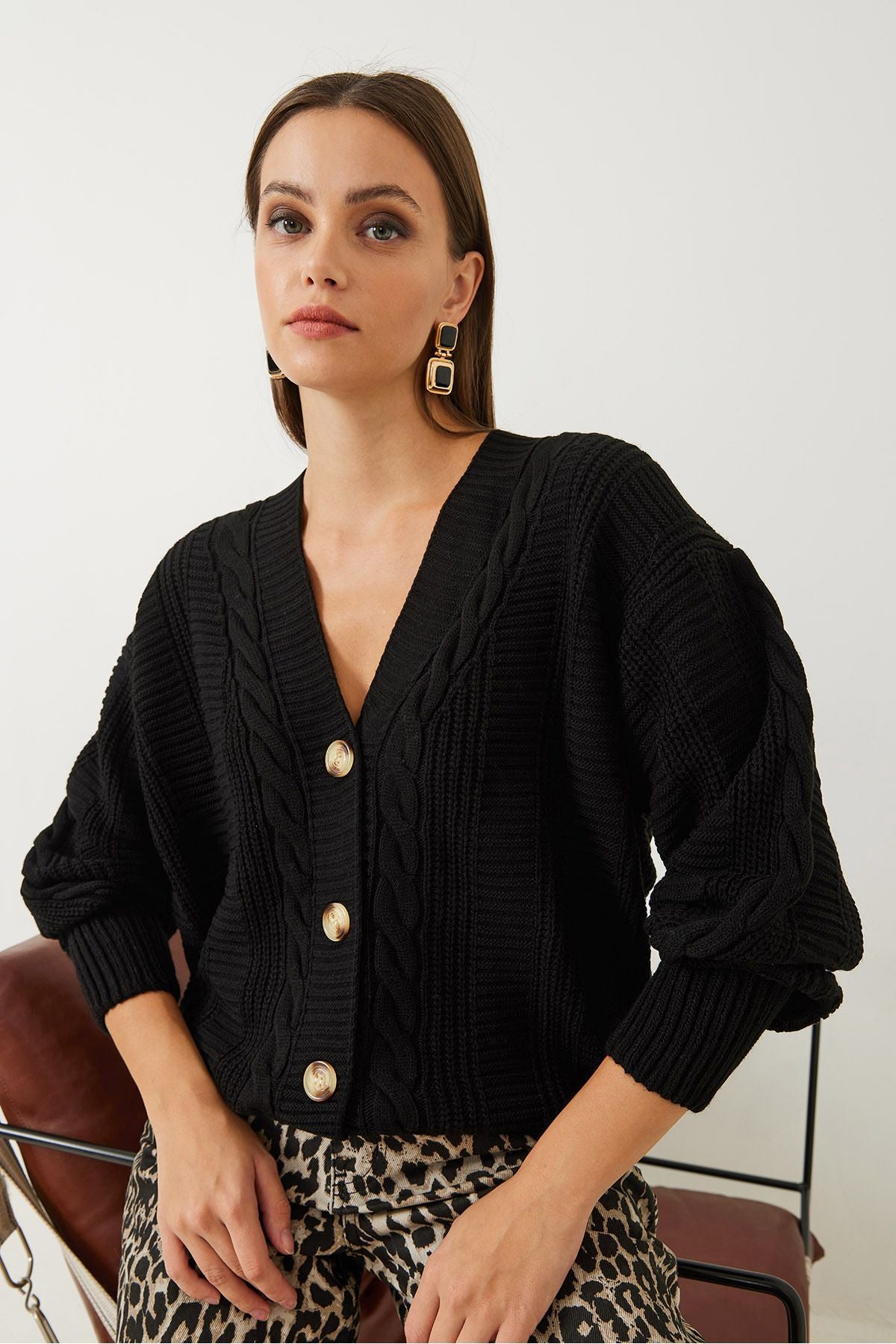 WOMEN'S BRAIN knitwear cardigan